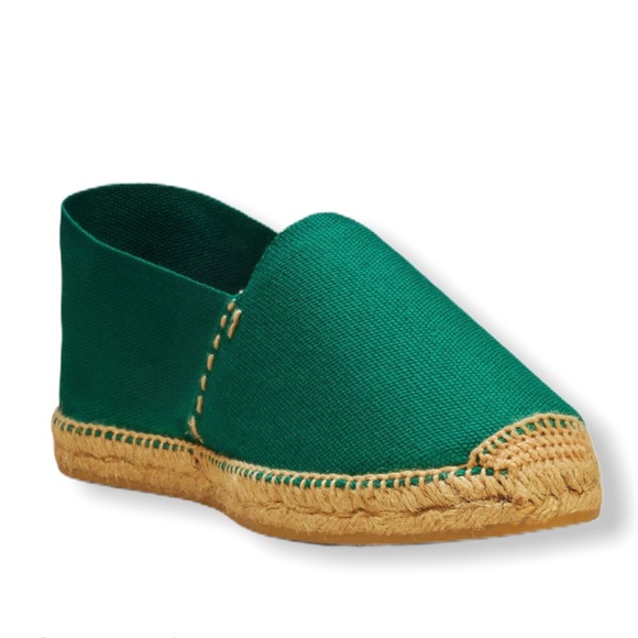 Cousu Main Classic flat Green espadrilles New - Picture 2 of 5